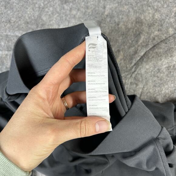 Fabletics Sleek Knit Wide Leg Pants Women’s XS Gray Stretch Athleisure Flaws - Picture 8 of 13